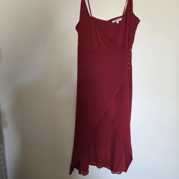Madewell Womens Red Midi Dress Size 4 - Picture 3 of 8